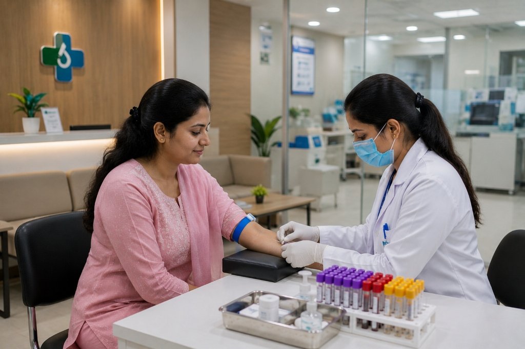 Certified pathology home collection service arjunganj